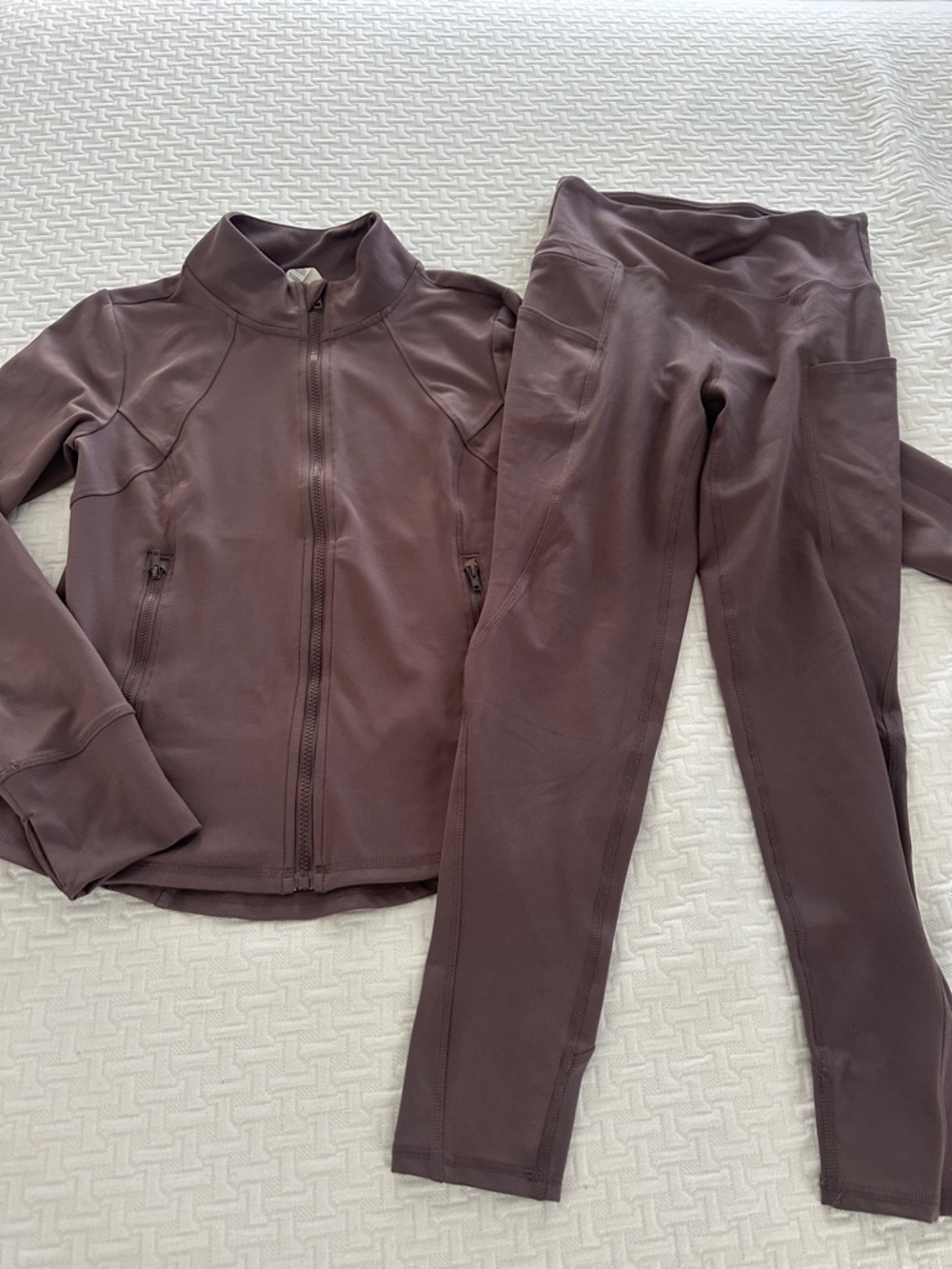 Ellie Taupe Zip-Up Hooded Active Jacket